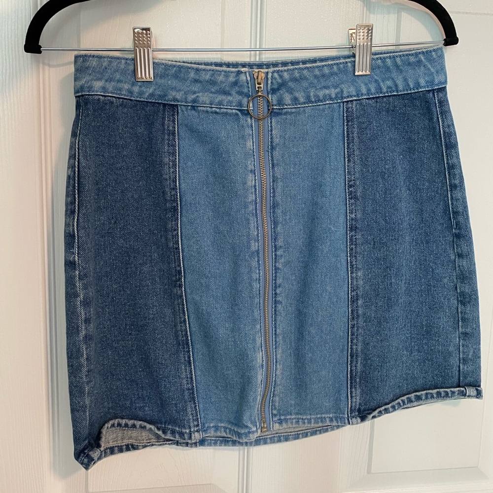TWO TONE PACSUN DENIM SKIRT